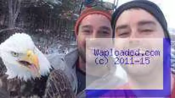 Brothers Snap Selfie After Freeing Bald Eagle